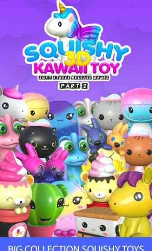 Brinquedos Squishy 3D jogos de lançamento kawaii 2 1