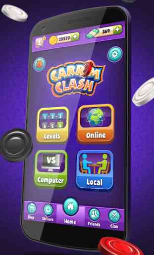 Carrom Clash  Realtime Multiplayer Free Board Game 1