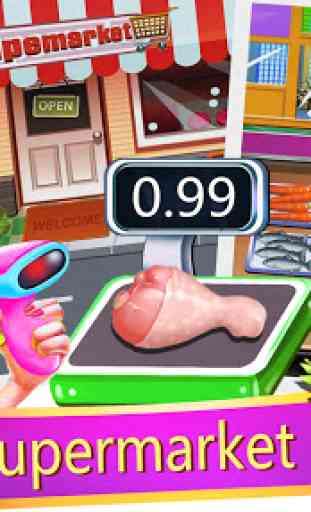 Cashier practice supermarket games-grocery game 2