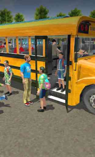 Fora estrada ônibus escolar Motorista de 2020 2