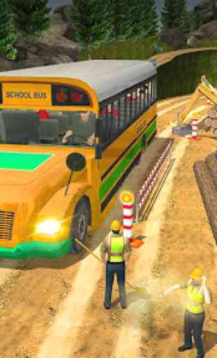 Fora estrada ônibus escolar Motorista de 2020 4