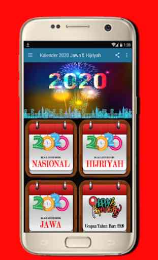 Kalender 2020 Jawa & Hijriyah 1