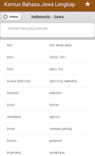 Kamus Bahasa Jawa Lengkap Offline 3