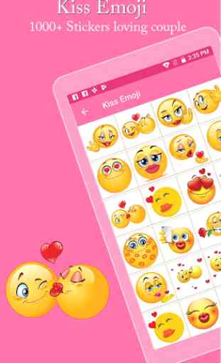 Kiss Emoji - Couple Kiss Stickers 1