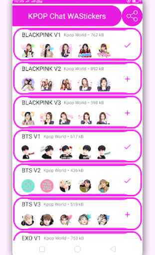 KPOP Chat Stickers for Whatsapp 1