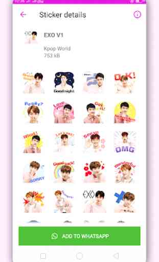 KPOP Chat Stickers for Whatsapp 3