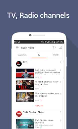 Learn English with News,TV,YouTube,TED - ScanNews 3