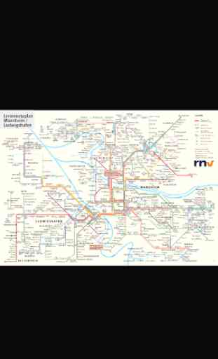 Mannheim Tram Map 1