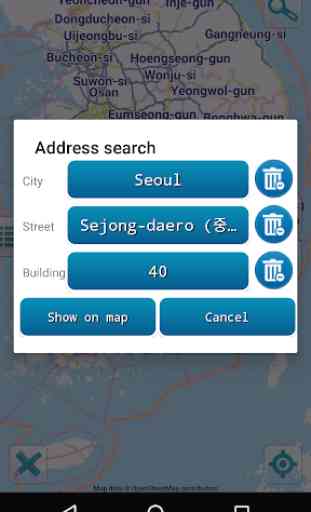 Map of South Korea offline 3