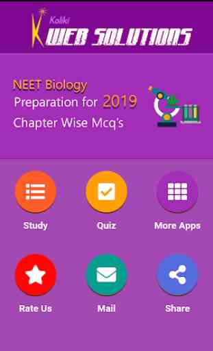 NEET biology quiz app, Chapterwise MCQS NEET 2020 1