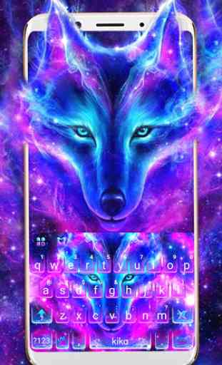 Novo tema de teclado Galaxy Wild Wolf 1