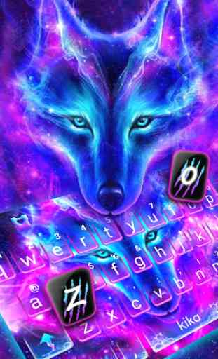 Novo tema de teclado Galaxy Wild Wolf 2