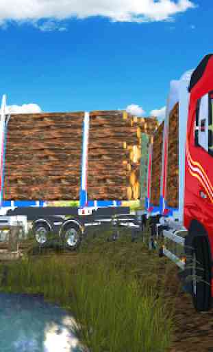 Offroad Logging Cargo Truck Semi Trailer : Hill 4