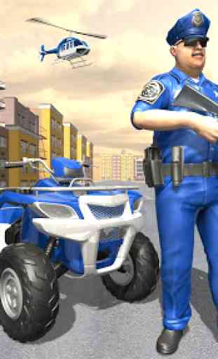 Polícia Americana ATV Quad Bike Gangster Chase 2