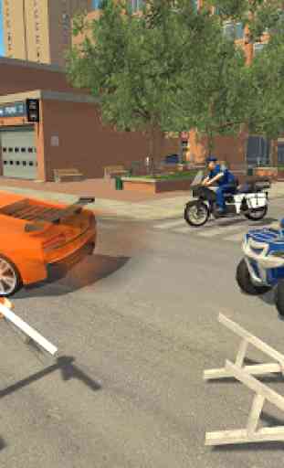 Polícia Americana ATV Quad Bike Gangster Chase 3