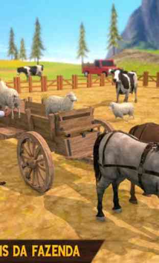 transporte de fazenda de carrinho de cavalo 1