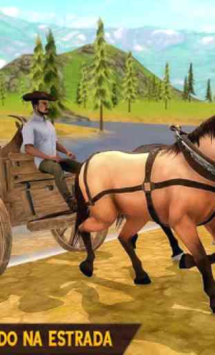transporte de fazenda de carrinho de cavalo 2