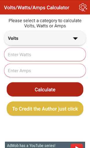 Volts/Watts/Amps Calculator 3