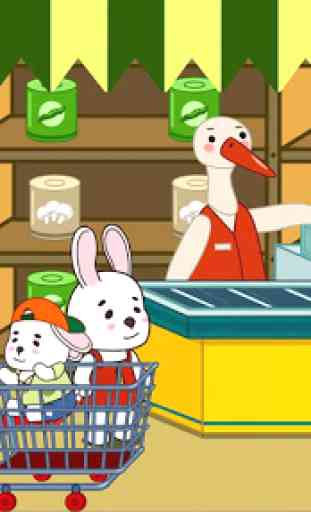 Anime Bunny: supermercado para crianças 1