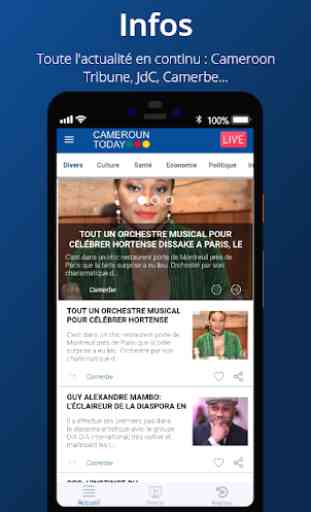 Cameroun Today | TV en direct | Sport & Infos 1