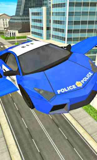 Carros voando da polícia sim futurista 3d 2