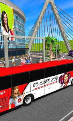 College Bus Simulator Dropping Game 1