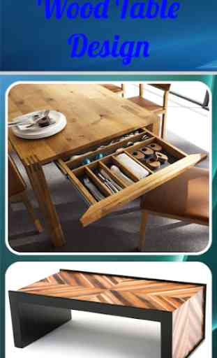 Design de mesa de madeira 1