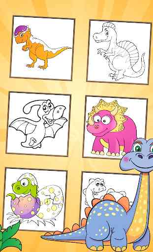 dinossauros para colorir 2 3
