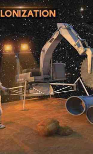 Espaço Cidade Simulador d Construção Marte Colônia 3
