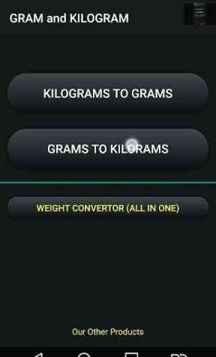 Gram and Kilogram (g - kg) Convertor 3