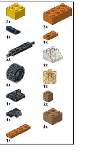 instrução edifício escavadeira para Lego 10698 1