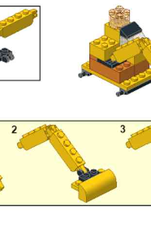 instrução edifício escavadeira para Lego 10698 2