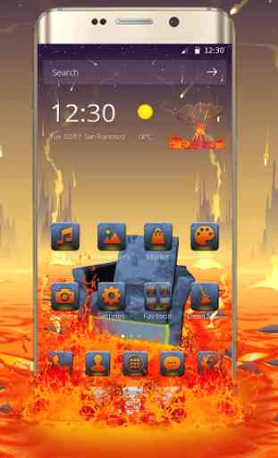 Lava On The Floor Android Theme 2