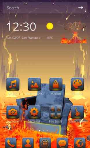 Lava On The Floor Android Theme 3