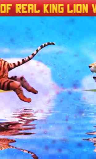Leão vs tigre selvagem animal simulador jogo 1