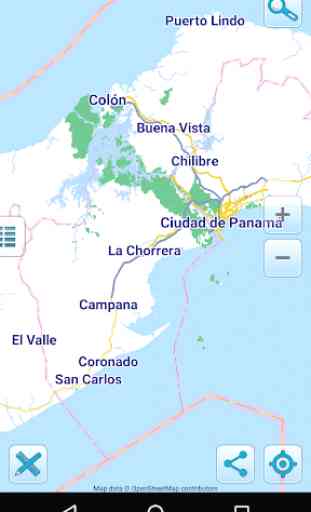 Map of Panama offline 1