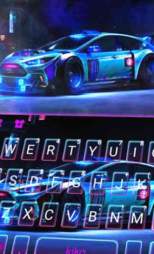 Novo tema de teclado Racing Sports Car 1