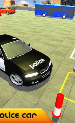 polícia carro estacionamento avançar carro dirigin 2