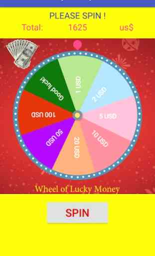 Roda do dinheiro da sorte 1