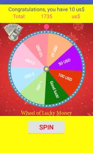 Roda do dinheiro da sorte 3