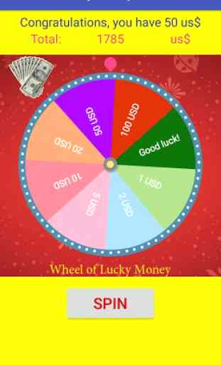 Roda do dinheiro da sorte 4