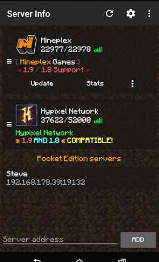Server Info Minecraft Premium 1