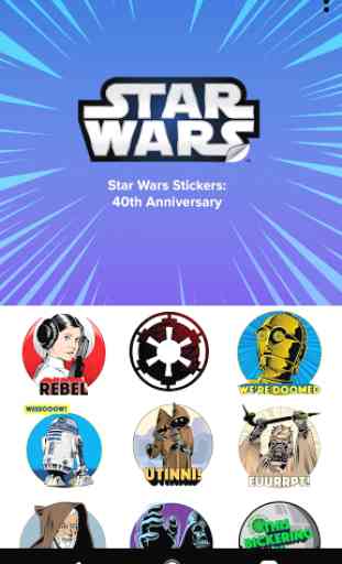 Star Wars Stickers: 40th Anniversary 1