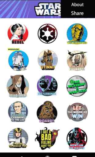 Star Wars Stickers: 40th Anniversary 3