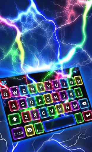 Tema Keyboard Color Flash Lightning 1