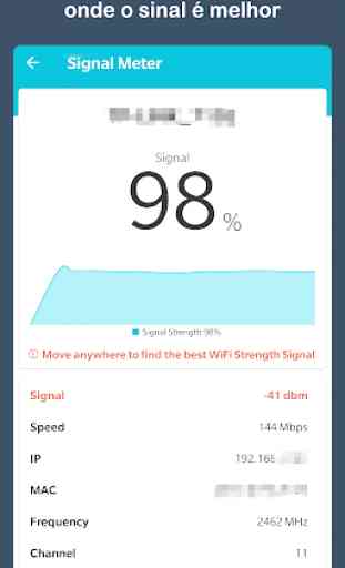 Teste de velocidade WiFi - Medidor de sinal WiFi 3