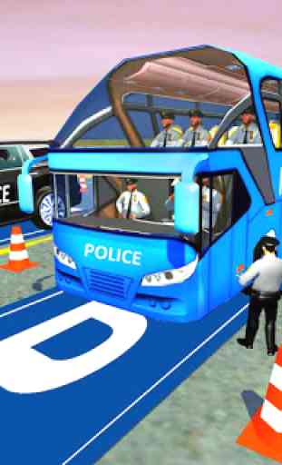 US Police Bus Parking Simulator 3