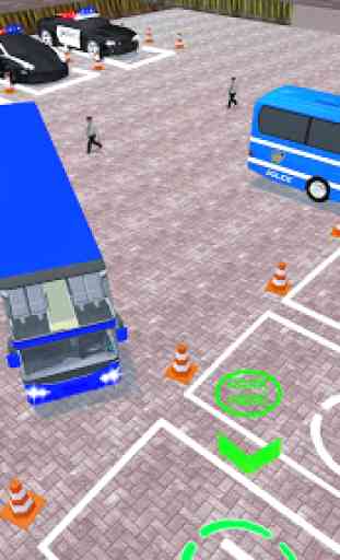 US Police Bus Parking Simulator 4