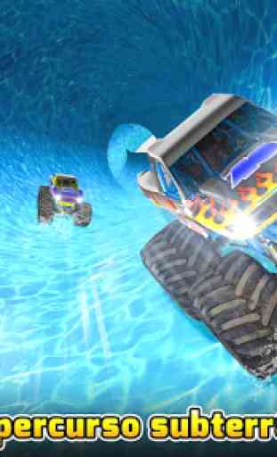 Water Slide Monster Truck Race 4