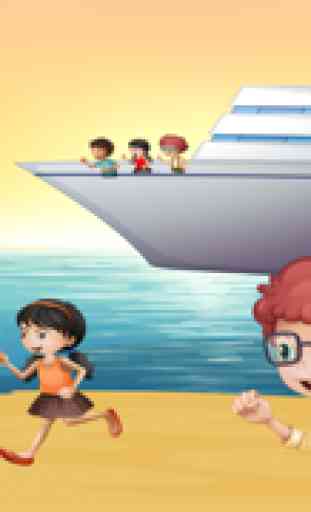Ativos! Jogo de Barcos e Navios Para Crianças a Aprender Para o Jardim de Infância e Escola Infantil 3
